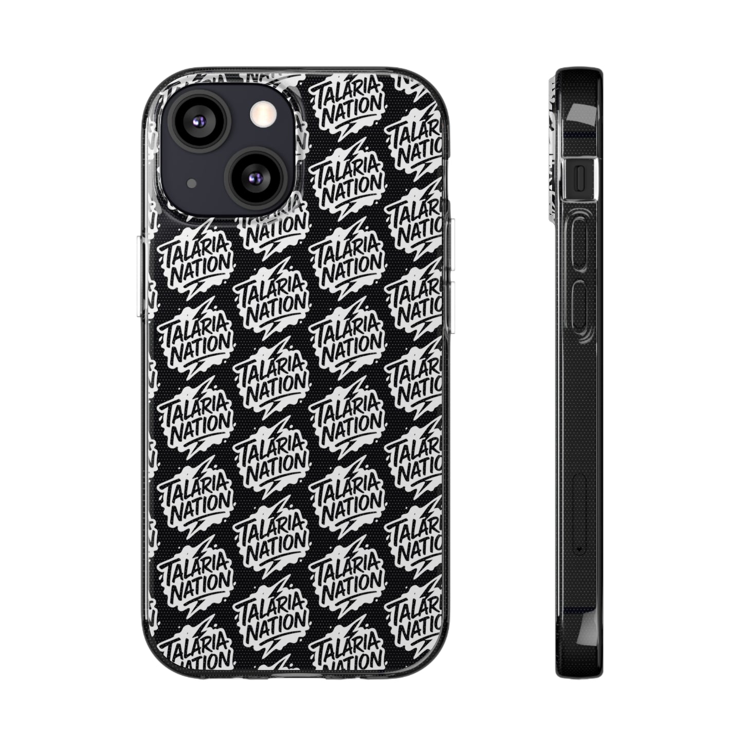 Talaria Nation Soft Phone Case - Trendy Black & White Design