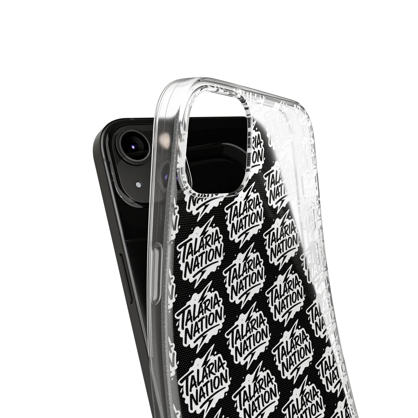 Talaria Nation Soft Phone Case - Trendy Black & White Design