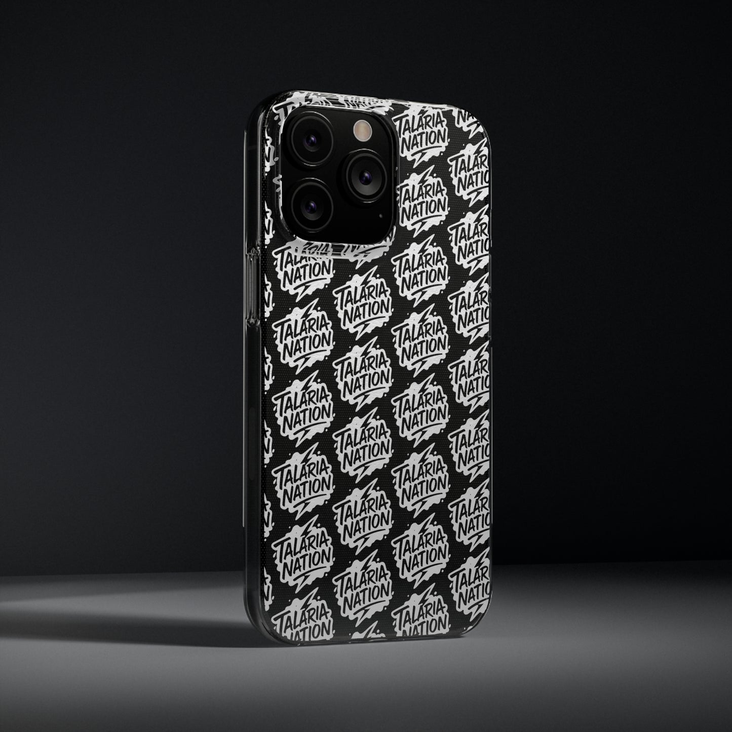 Talaria Nation Soft Phone Case - Trendy Black & White Design