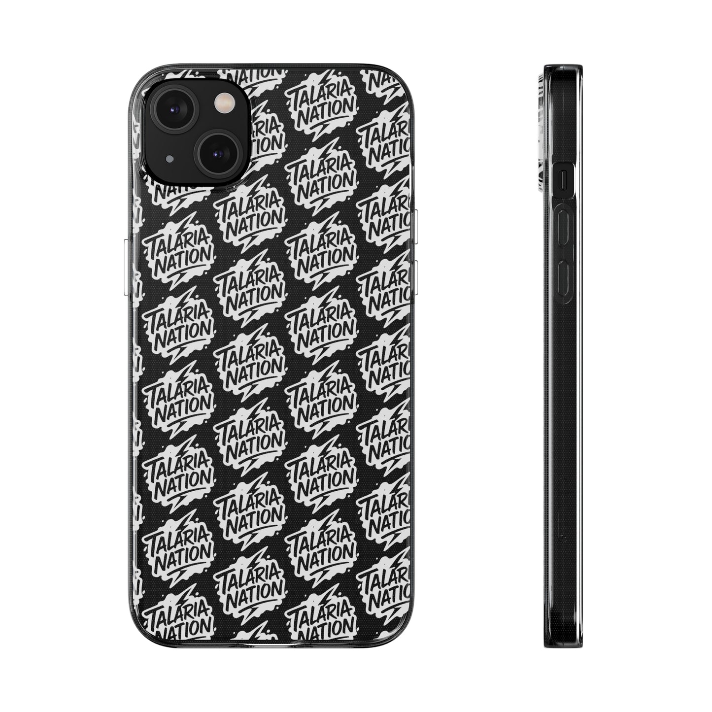 Talaria Nation Soft Phone Case - Trendy Black & White Design