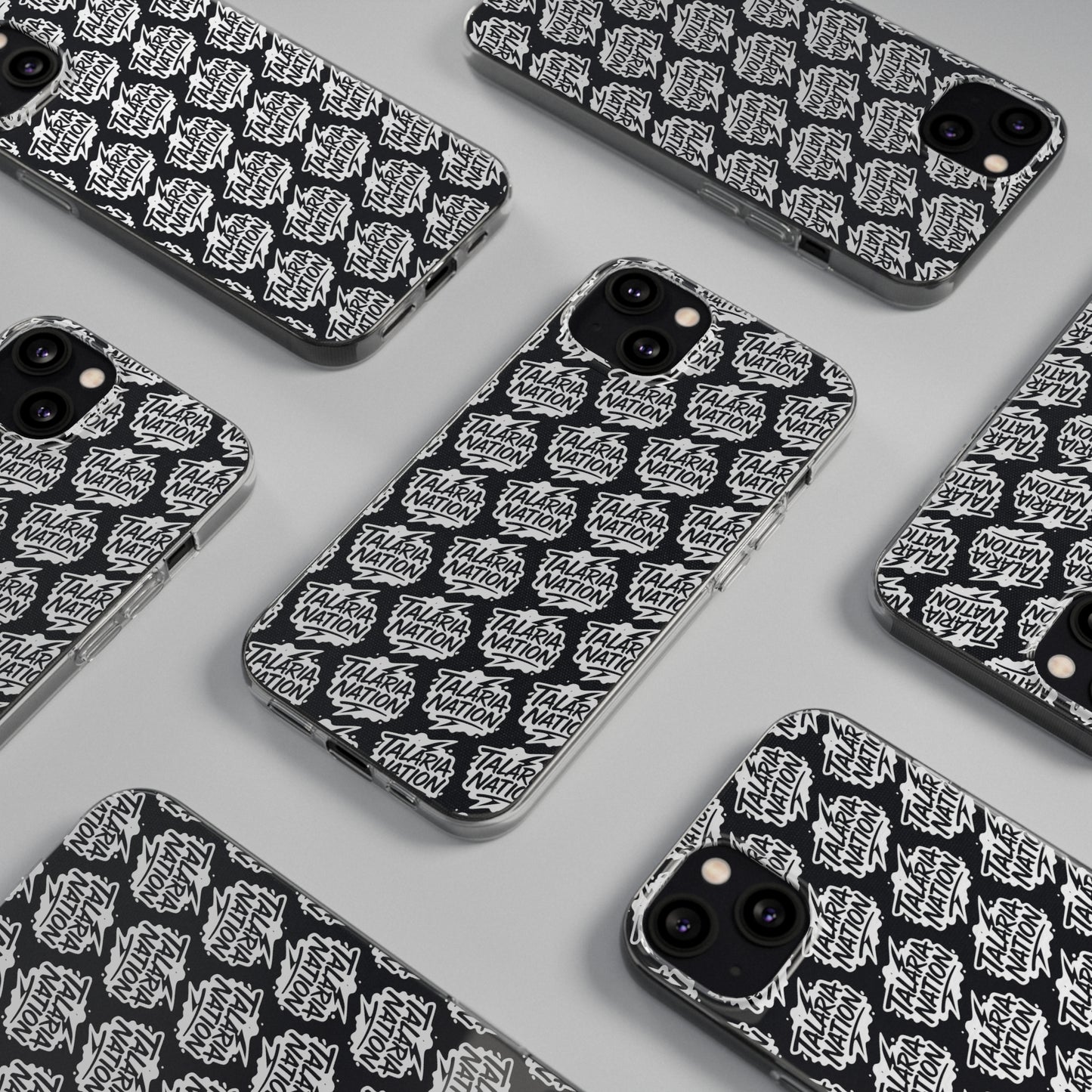 Talaria Nation Soft Phone Case - Trendy Black & White Design