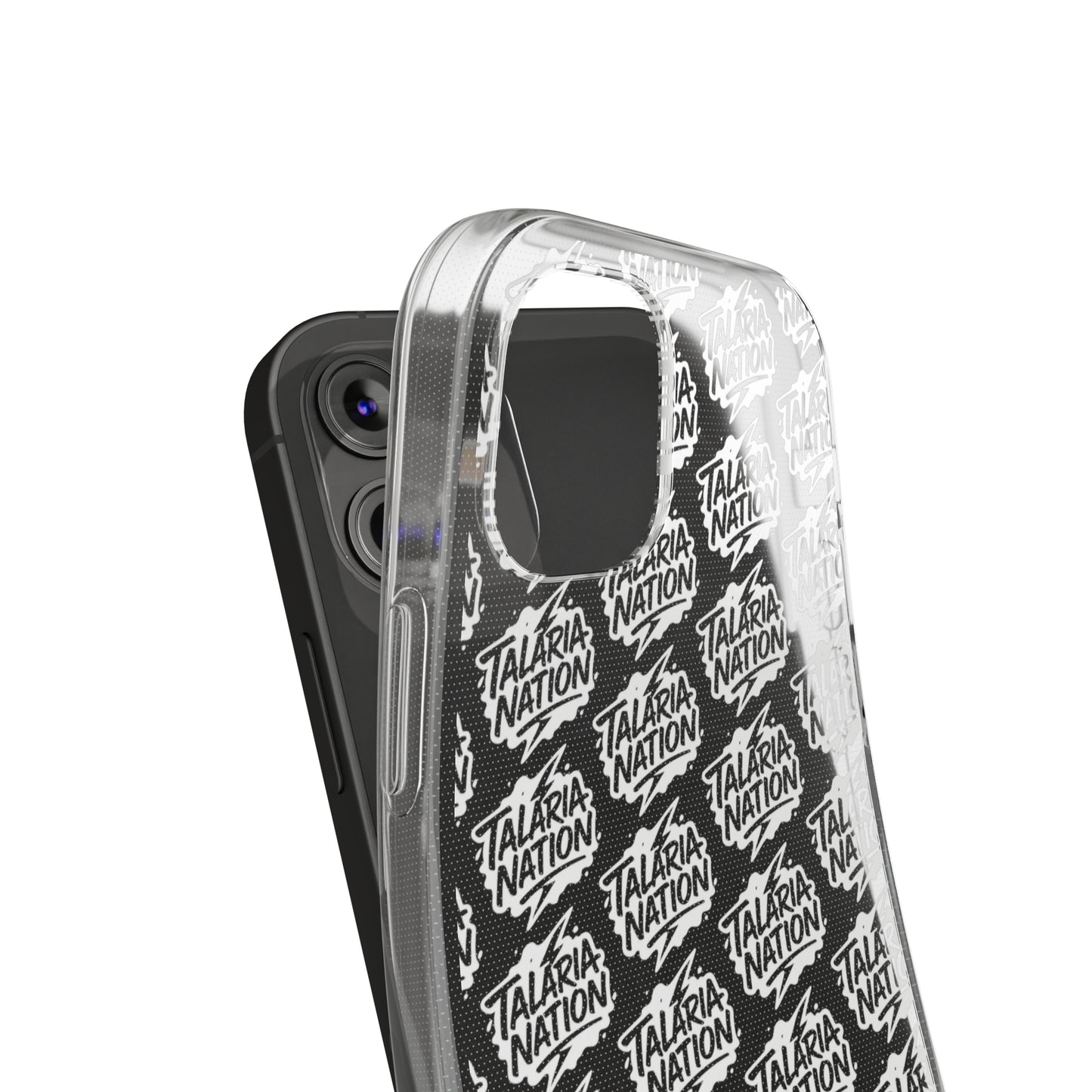 Talaria Nation Soft Phone Case - Trendy Black & White Design
