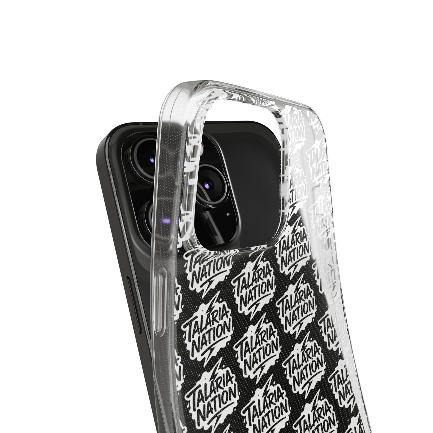 Talaria Nation Soft Phone Case - Trendy Black & White Design