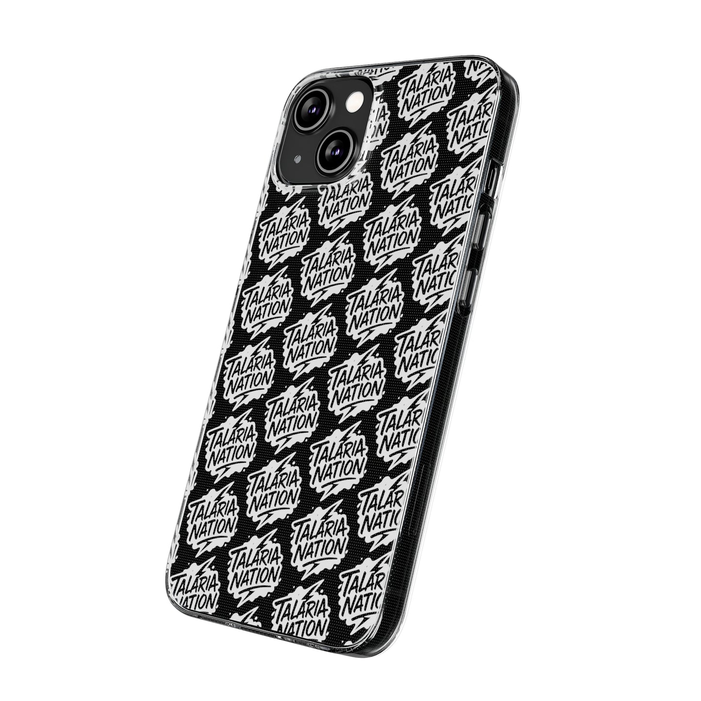 Talaria Nation Soft Phone Case - Trendy Black & White Design