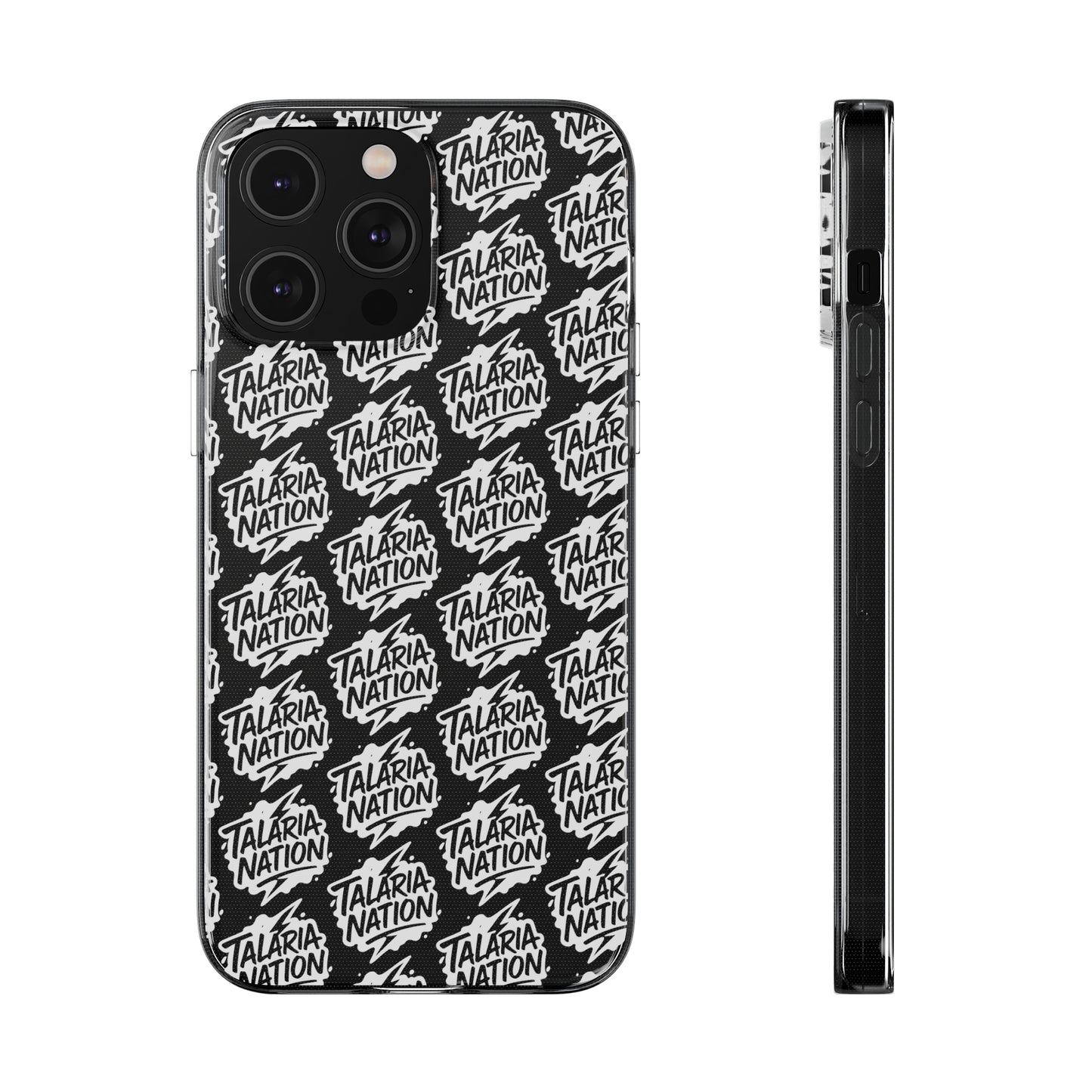 Talaria Nation Soft Phone Case - Trendy Black & White Design