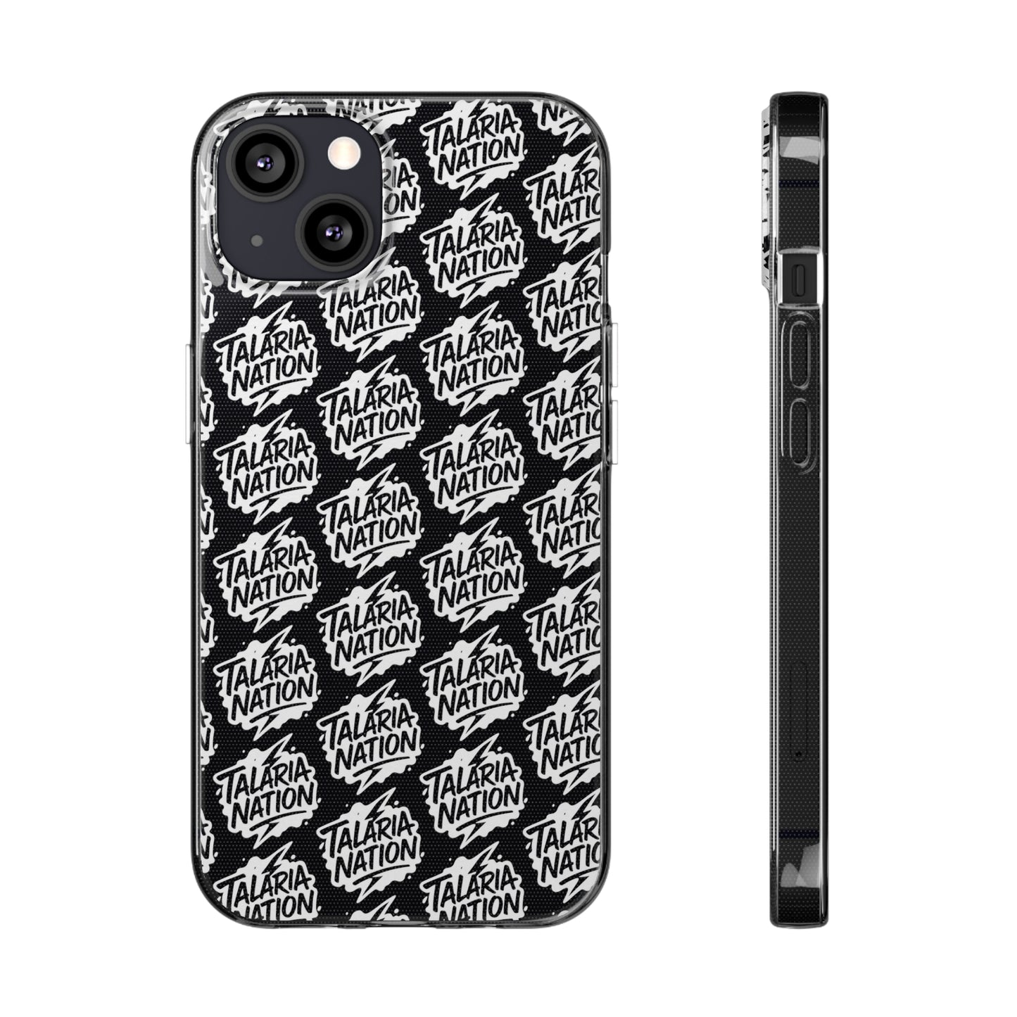Talaria Nation Soft Phone Case - Trendy Black & White Design