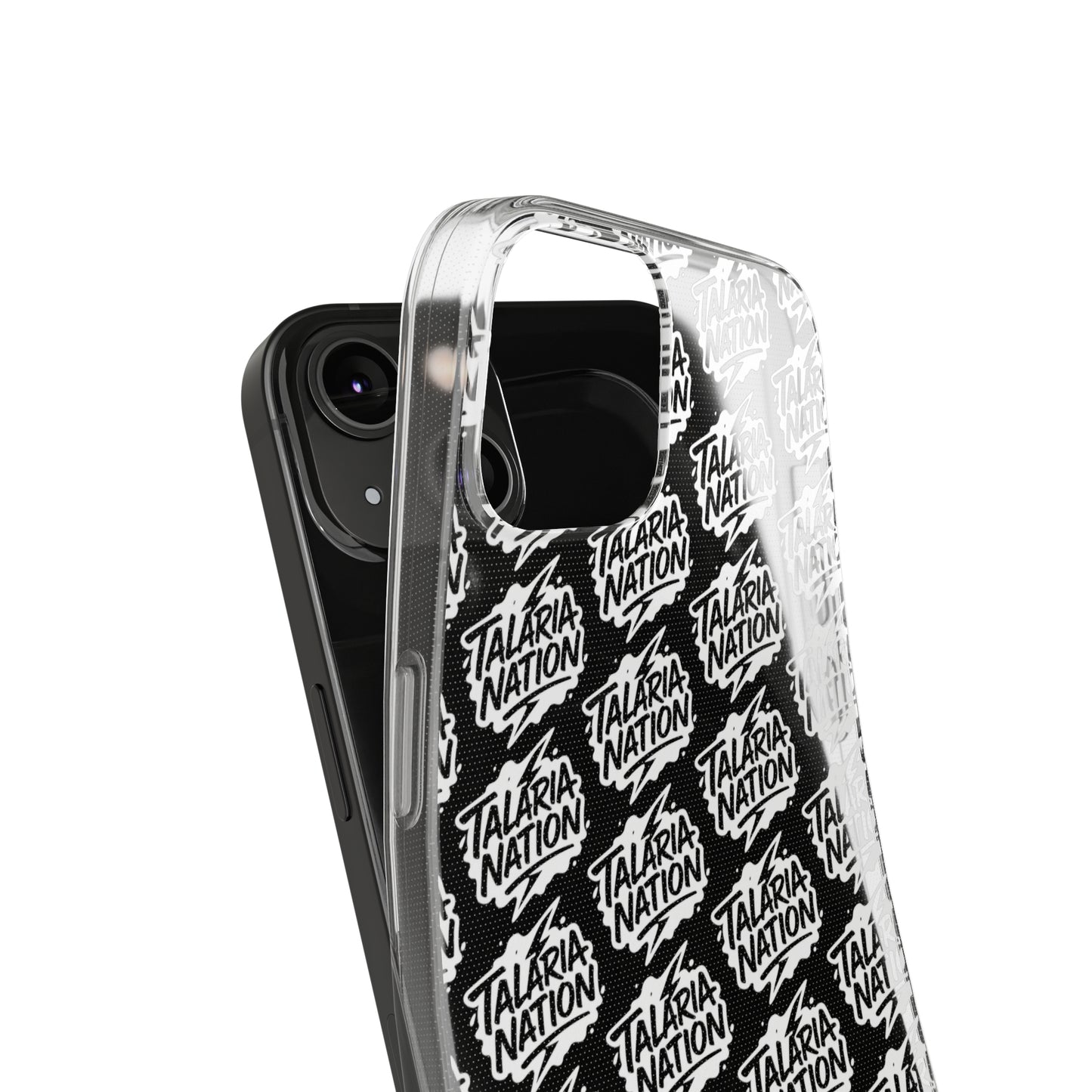 Talaria Nation Soft Phone Case - Trendy Black & White Design