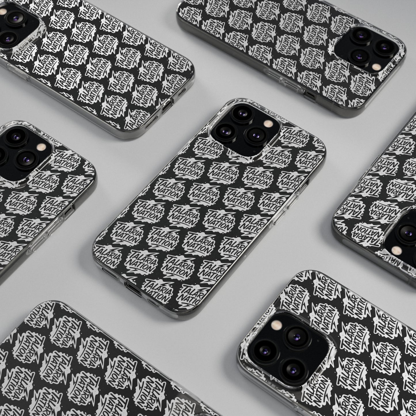 Talaria Nation Soft Phone Case - Trendy Black & White Design