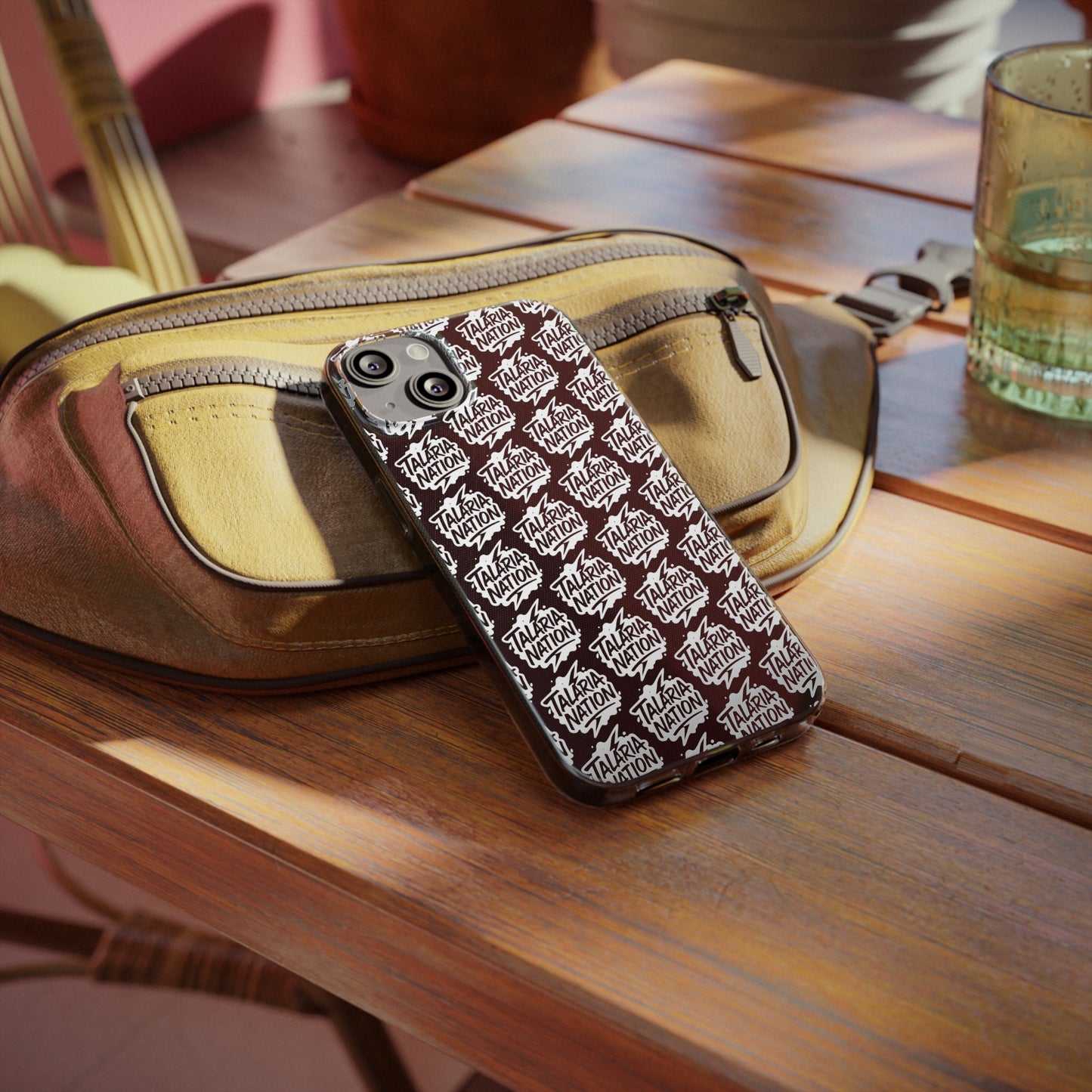 Talaria Nation Soft Phone Case - Trendy Black & White Design
