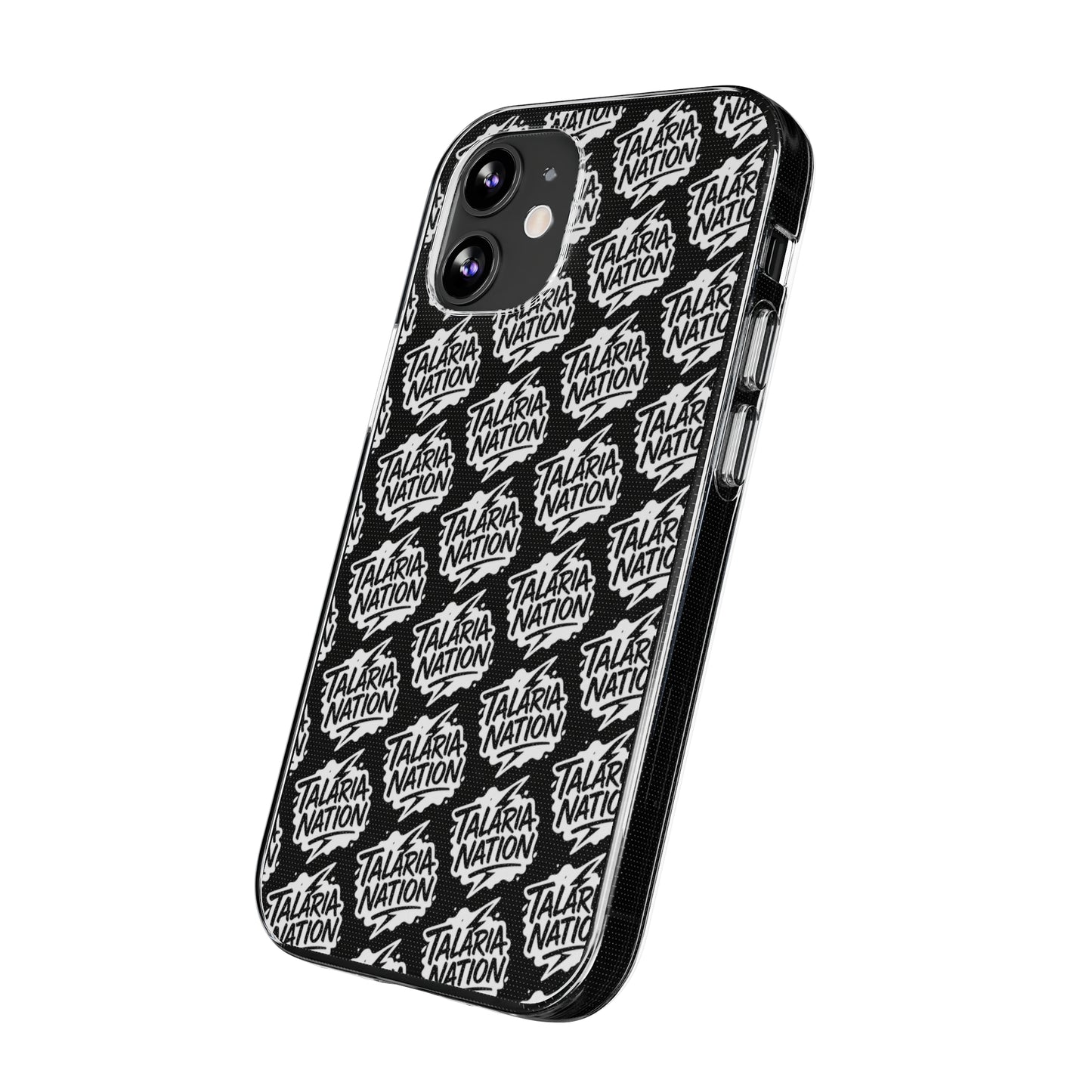 Talaria Nation Soft Phone Case - Trendy Black & White Design