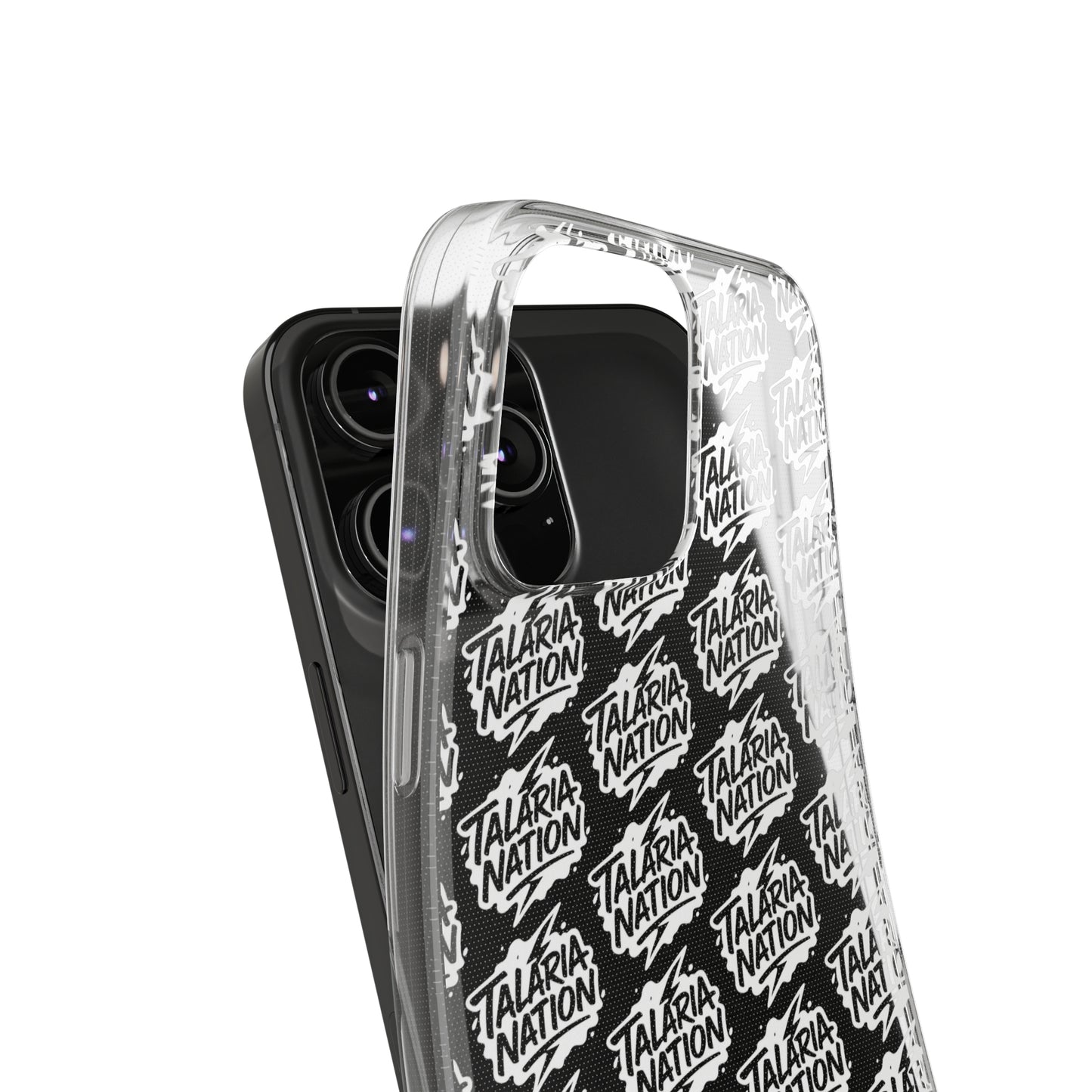 Talaria Nation Soft Phone Case - Trendy Black & White Design