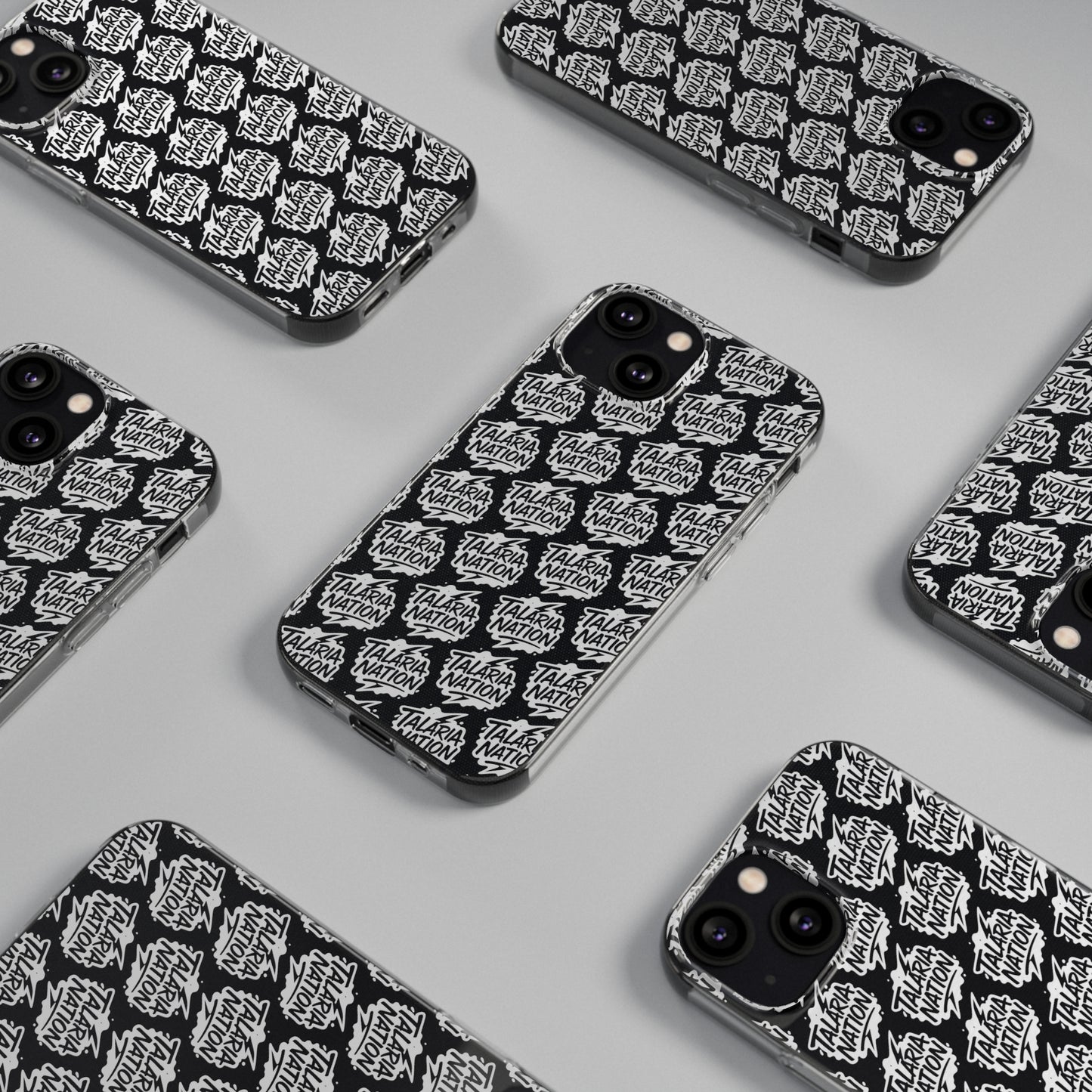 Talaria Nation Soft Phone Case - Trendy Black & White Design