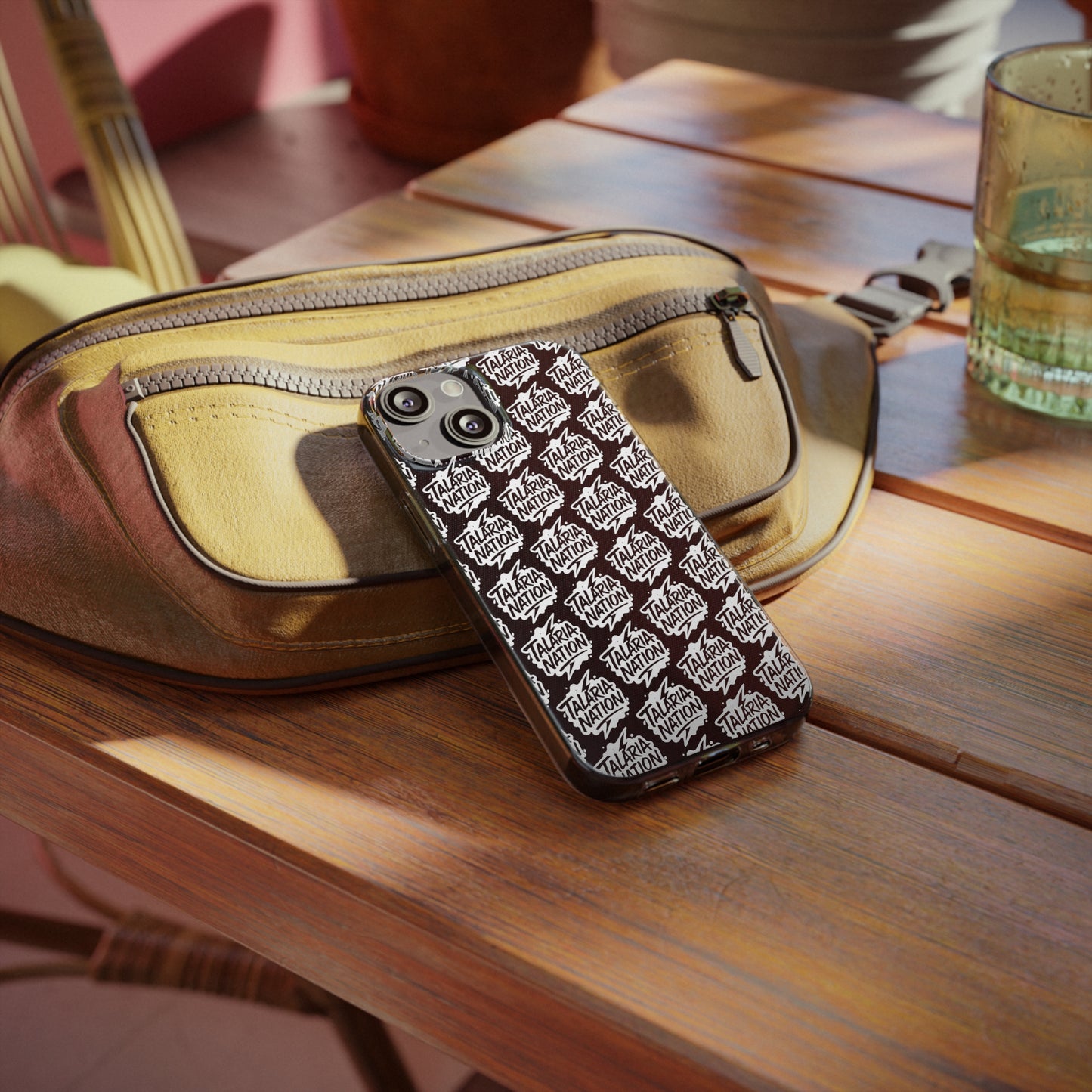 Talaria Nation Soft Phone Case - Trendy Black & White Design
